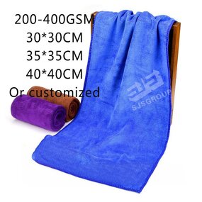Microfiber Towel Manufacturer - Factory 300gsm 350 Gsm 40*40cm Coral Fleece Plush