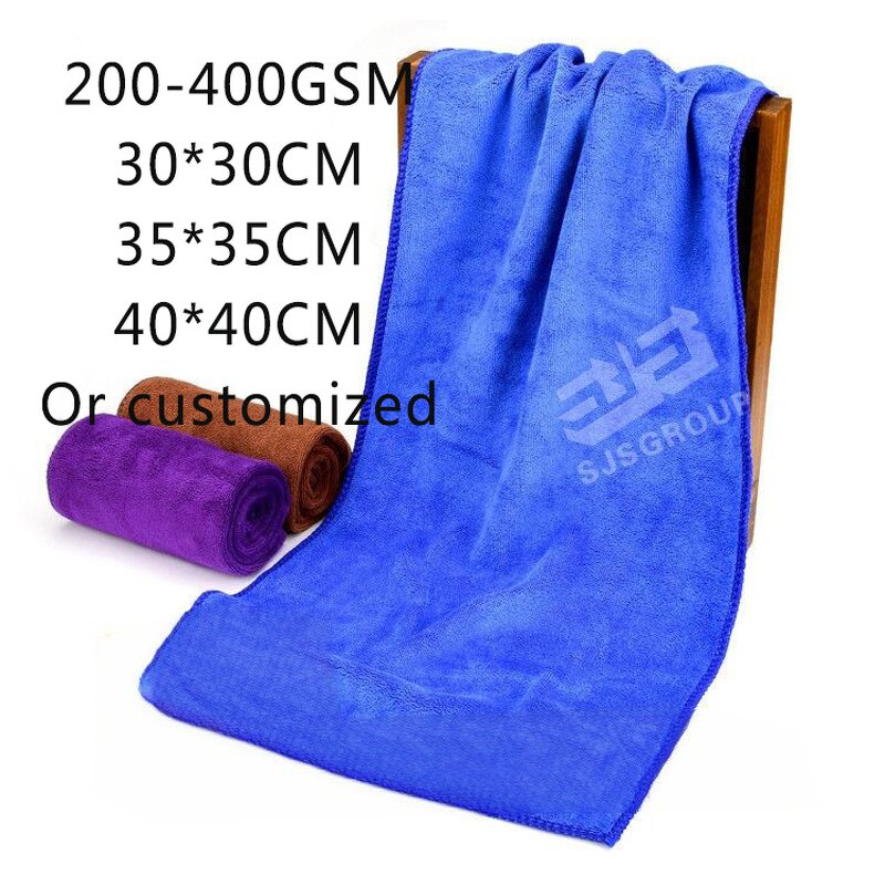 Microfiber Towel Manufacturer - Factory 300gsm 350 Gsm 40*40cm Coral Fleece Plush