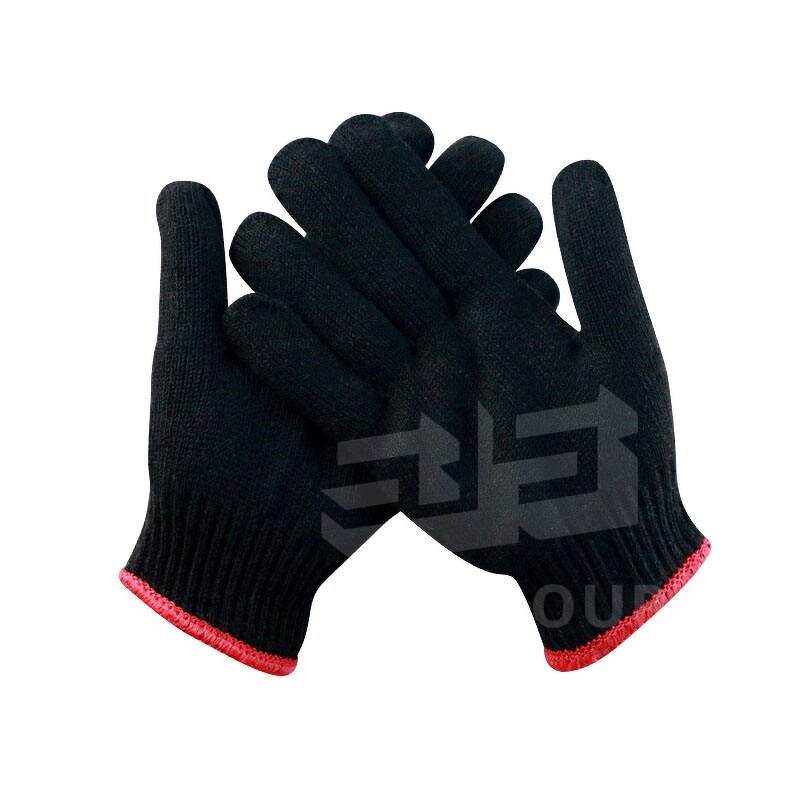 Work Safety Gloves Manufacturer - Hot Sale Durable Thickening Black Knitting for Industrial
