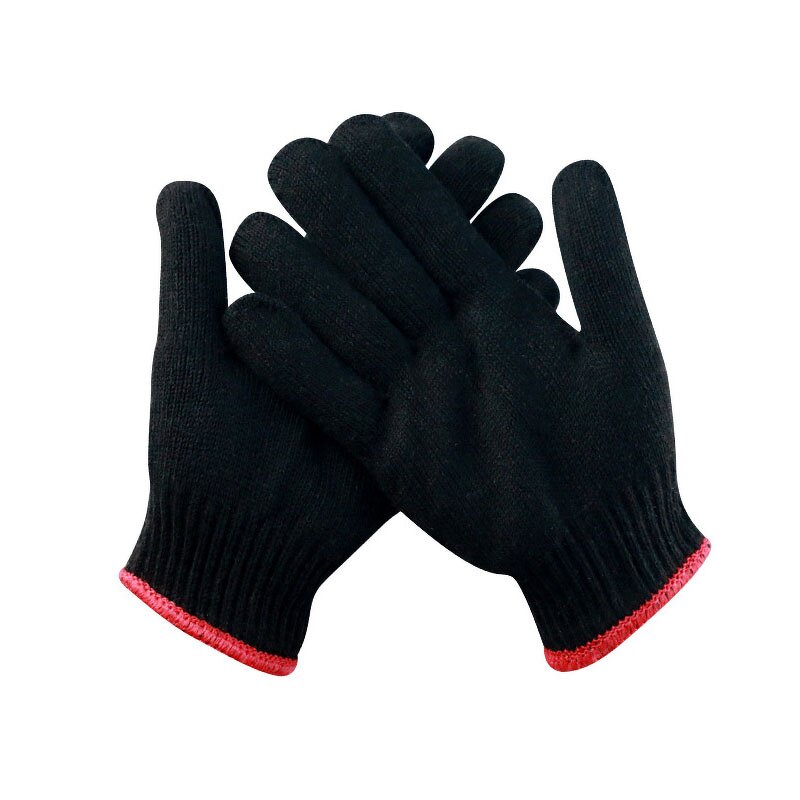 Work Safety Gloves Manufacturer - Hot Sale Durable Thickening Black Knitting for Industrial