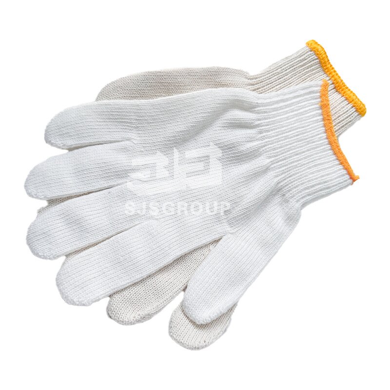 Work Gloves Manufacturer - High Quality Durable Thicken Black Knitted Cotton Hand Safety