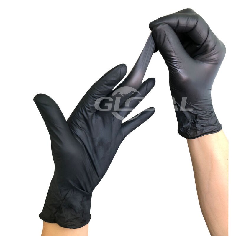 Nitrile Gloves Manufacturer - Wholesale Black 100% Pure Nitrile for Car Garage Working