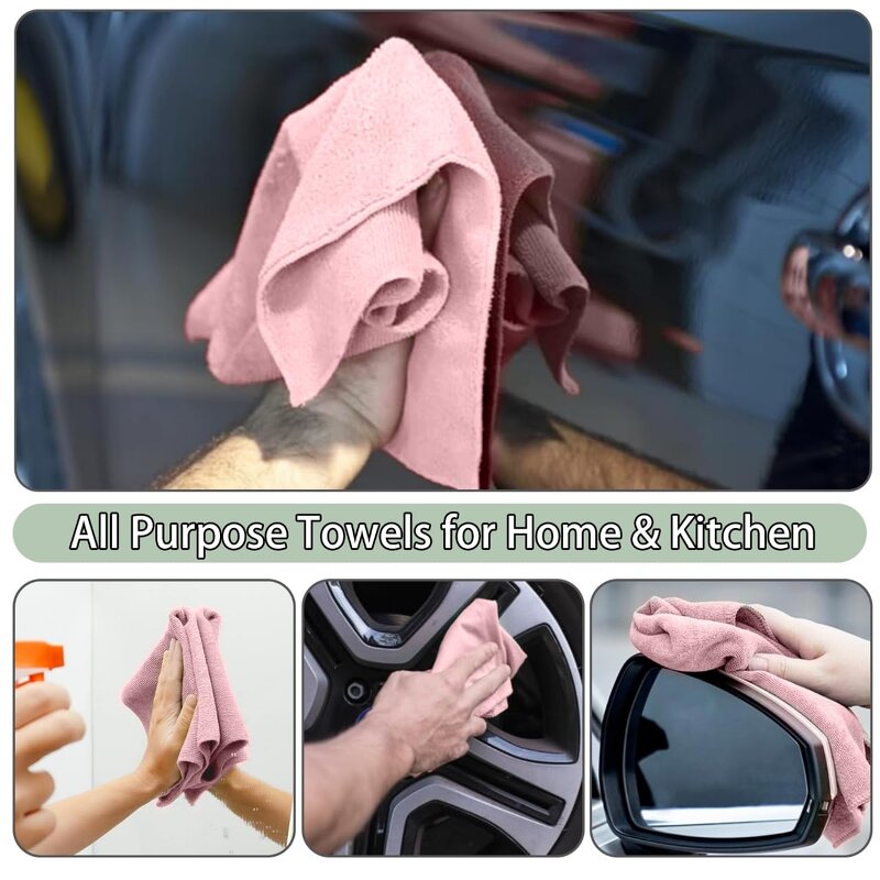 Microfiber Towel Roll Manufacturer - RTS 20pcs Kitchen Car Tear Away Custom Color Washable