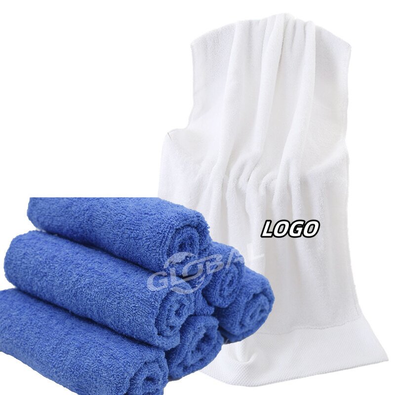 Cotton Towels Manufacturer - Cheap Customized Logo Classical Plain Soft 30*30 70*140 Pure