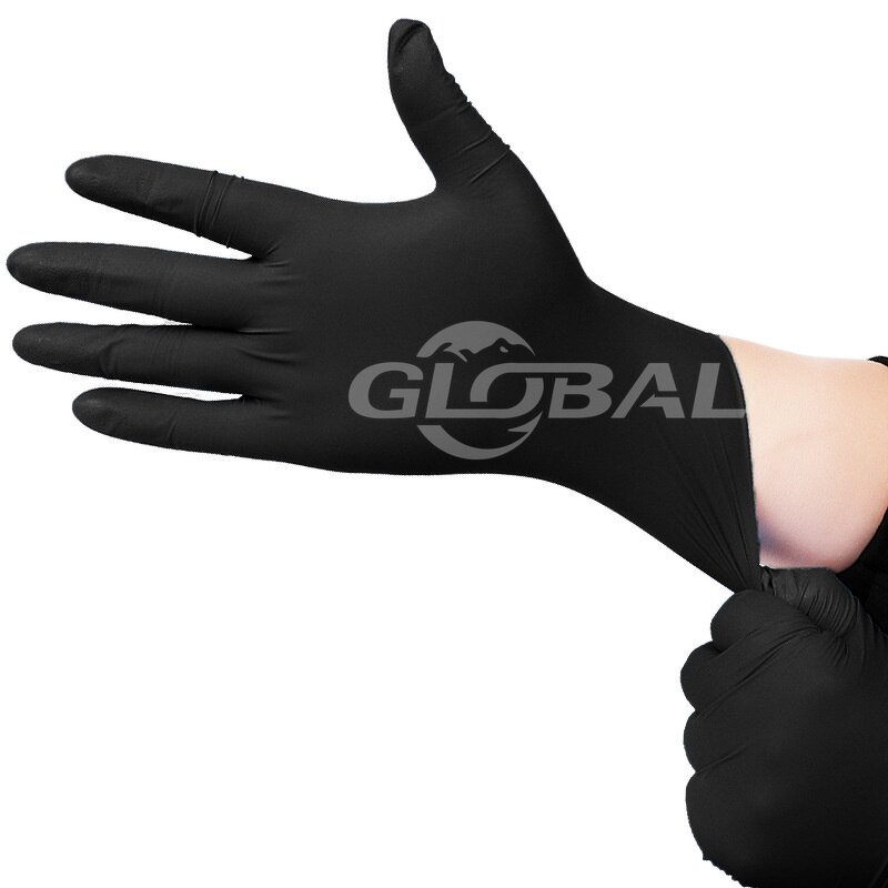 Nitrile Gloves Manufacturer - Wholesale Black 100% Pure Nitrile for Car Garage Working