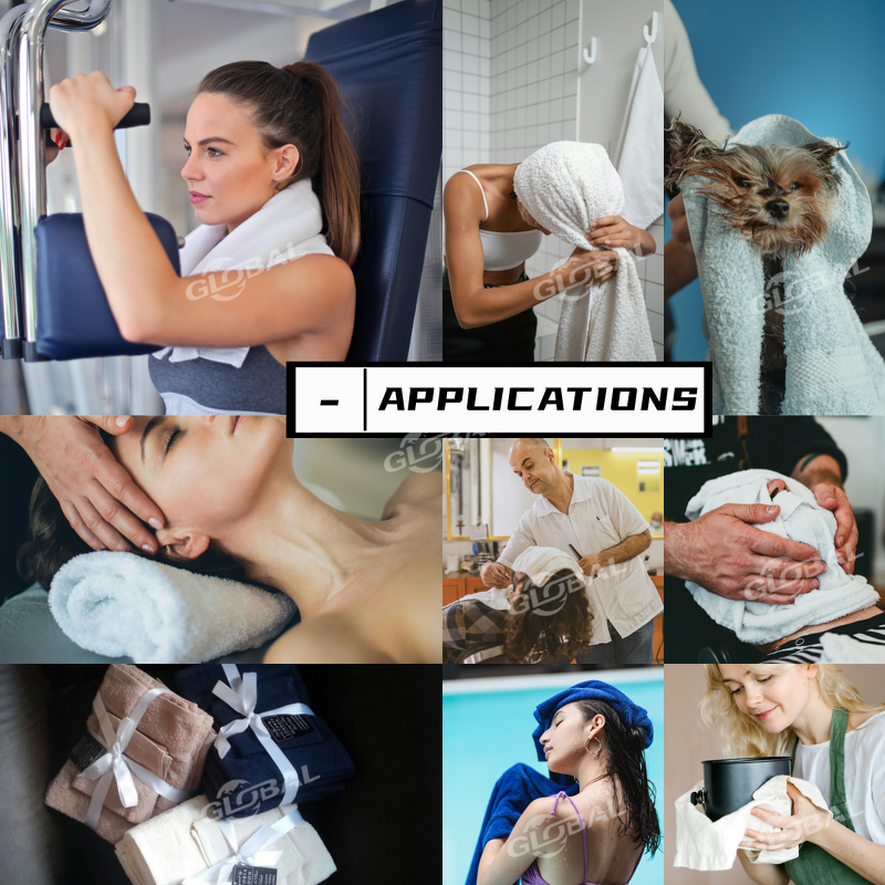 Towel Set Manufacturer - Custom Logo Classical Plain 30*30cm 70*140cm Cotton for Travel Sports