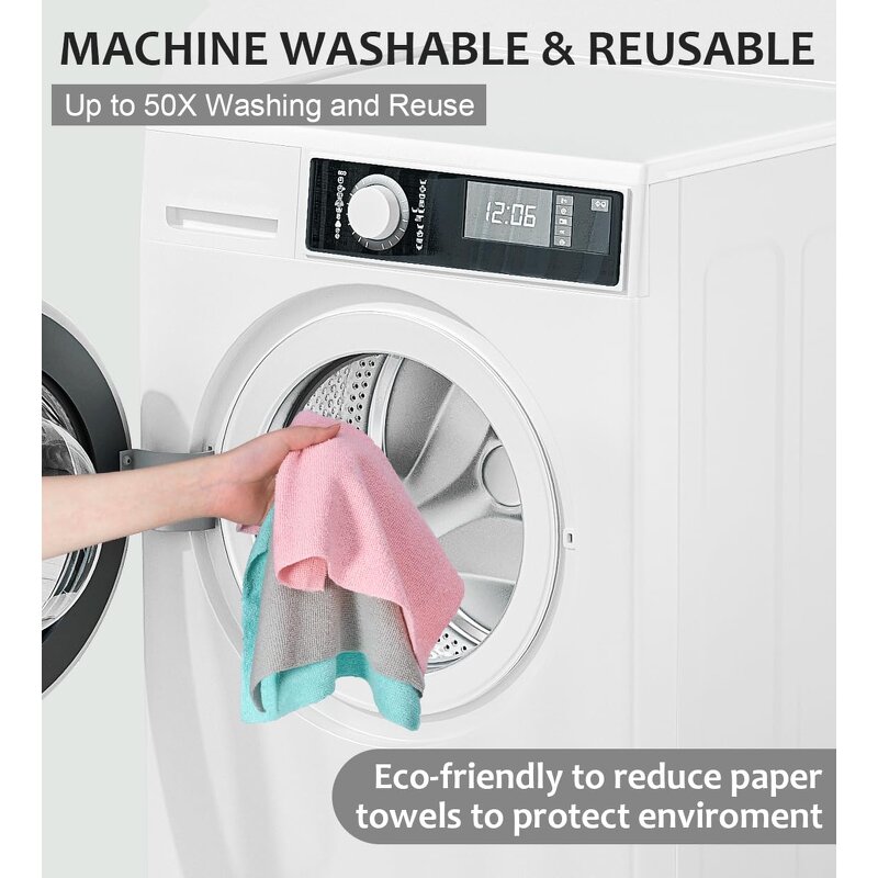 Microfiber Towel Roll Manufacturer - RTS Factory Directly Tear Away Reusable Washable Cloths