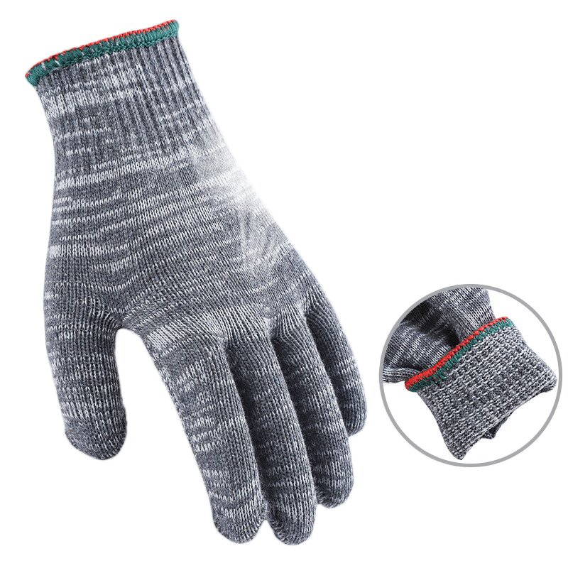 Cotton Gloves Manufacturer - High Quality Durable 700g Grey Heavy Work Industrial