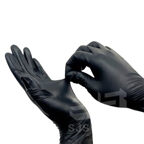 Nitrile Gloves Manufacturer - 100 Pcs Box 4mil 6mil Black Pure Examination Industrial
