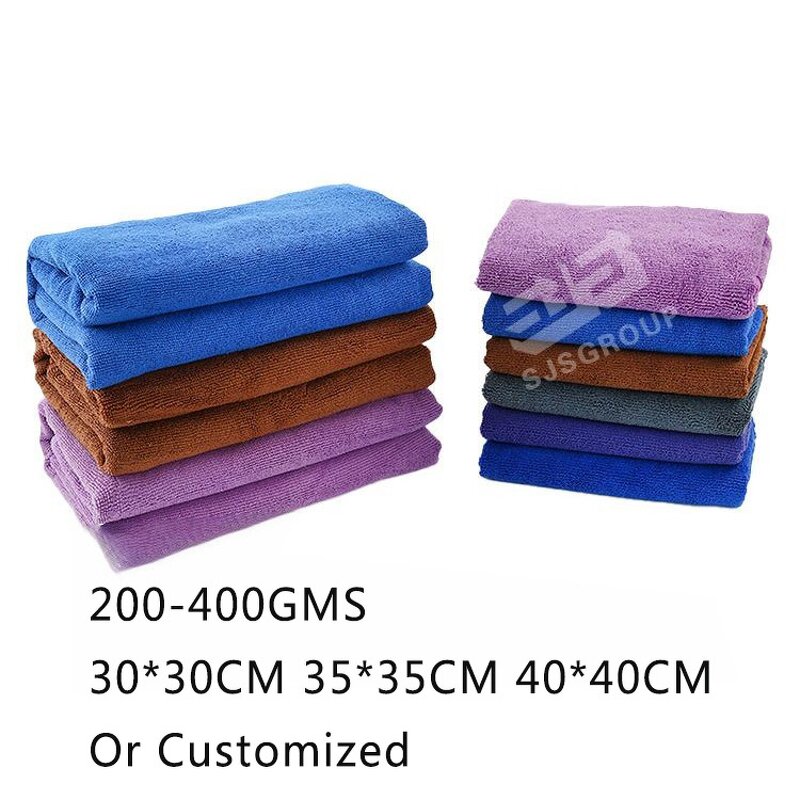 Microfiber Cleaning Cloths Manufacturer - High-density Customization Logo 30x30 for Car