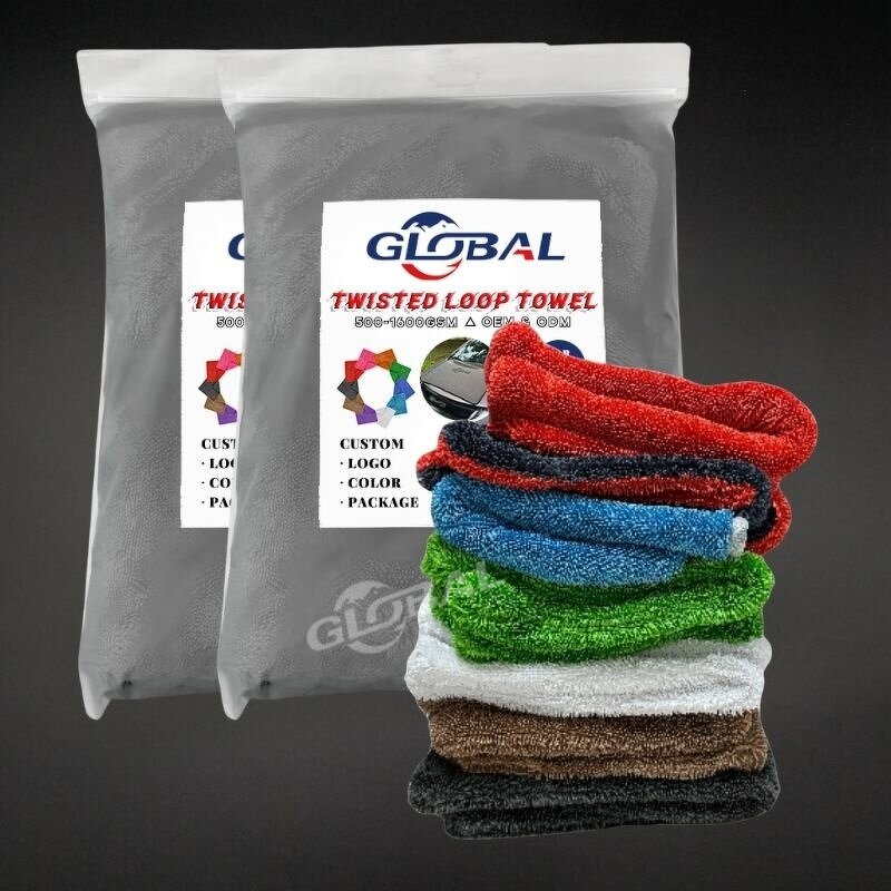 Car Drying Towel Manufacturer - Professional 600-1600gsm Double Sided Twisted Loop