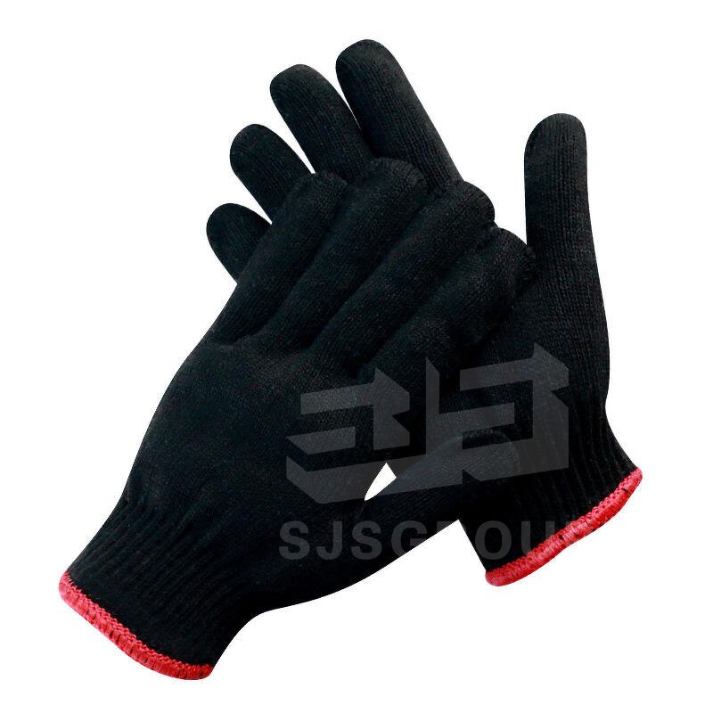 Work Safety Gloves Manufacturer - Hot Sale Durable Thickening Black Knitting for Industrial