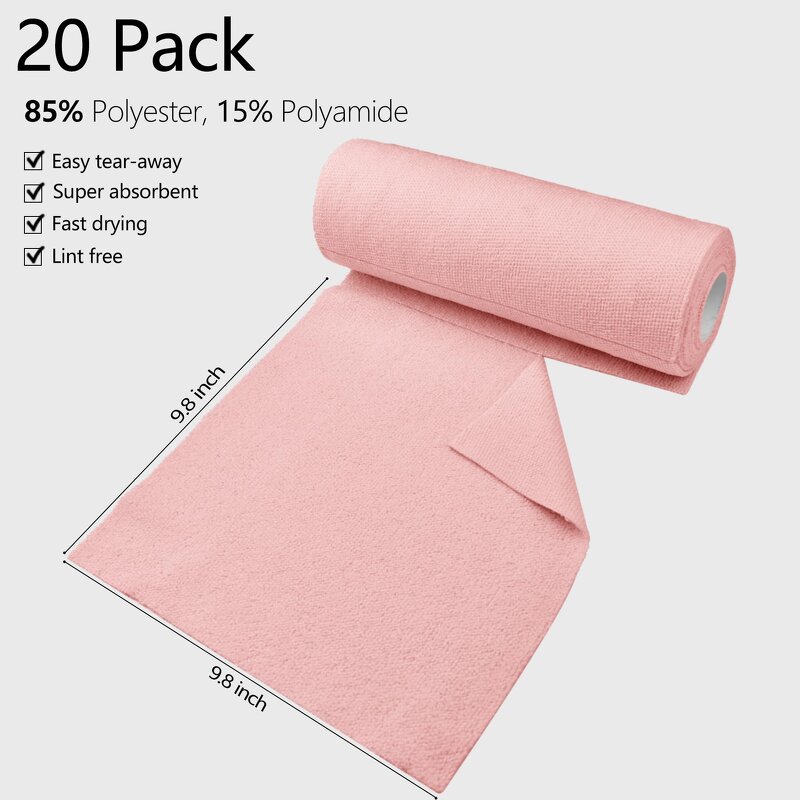 Microfiber Roll Manufacturer - RTS 20 75pcs Kitchen Car Tear Away Custom Color Washable