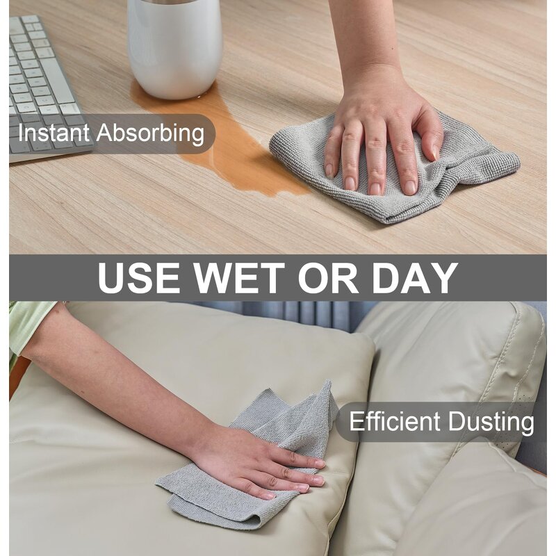 Microfiber Towel Roll Manufacturer - Washable Reusable Tear Away 25*25cm for Home Garage