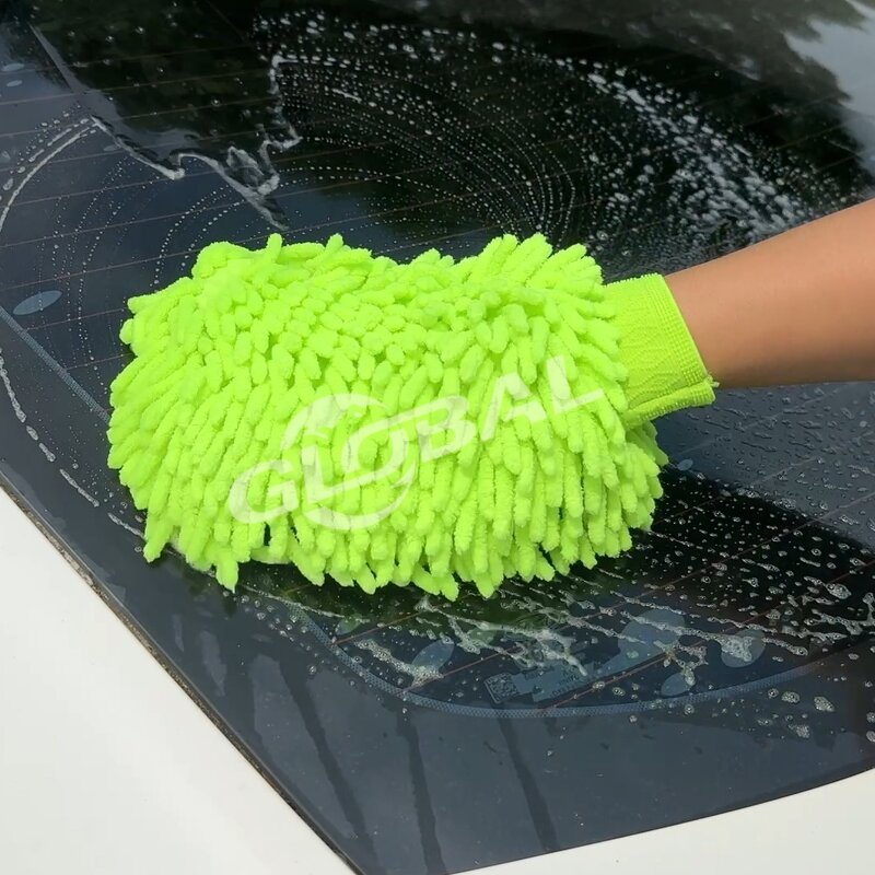 Car Wash Mitt Manufacturer - Microfiber Chenille Wool Glove 26*17cm for Auto