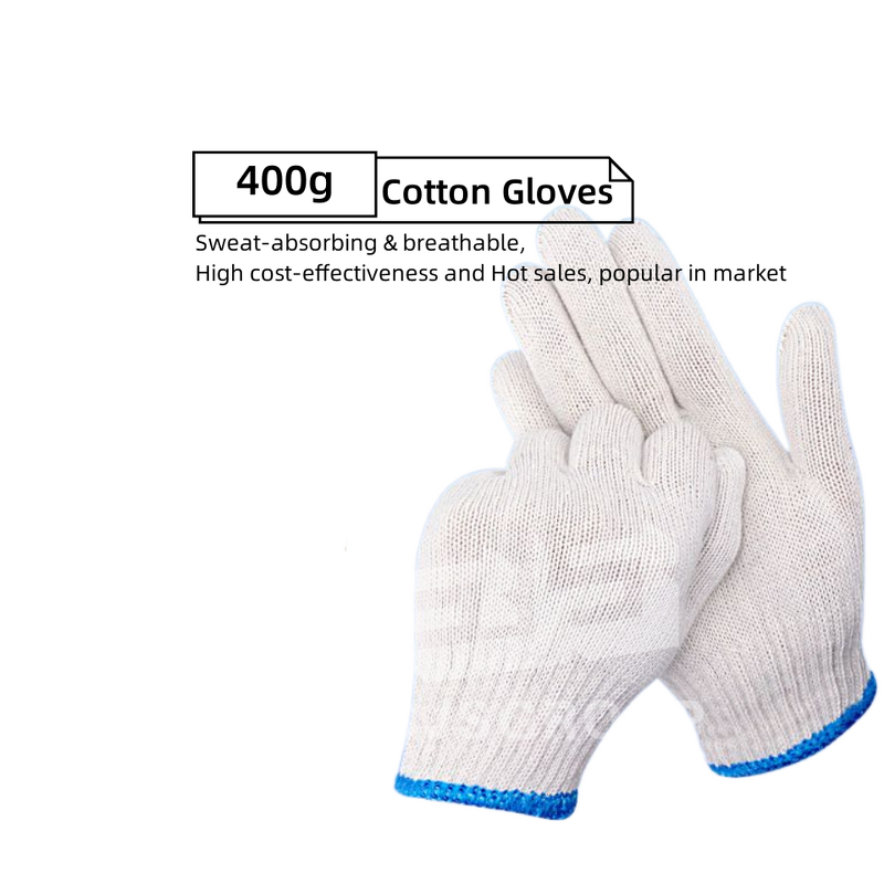 Cotton Gloves Manufacturer - 400g-900g 100% Full Wear-Resistant Yarn Knitted Protective
