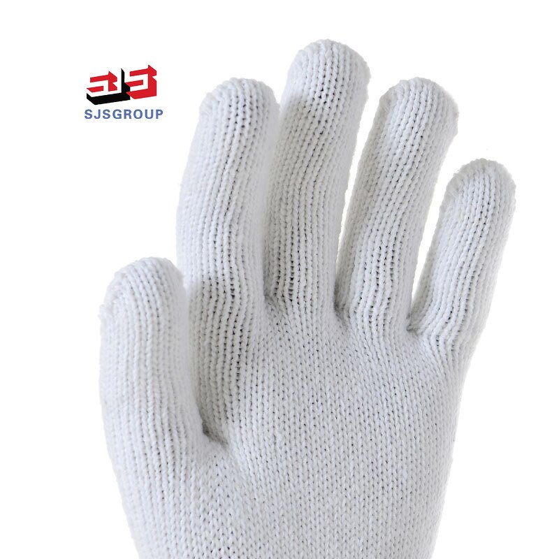Work Safety Gloves Manufacturer - Factory Direct Sale Wear-resistant Breathable White Knitting