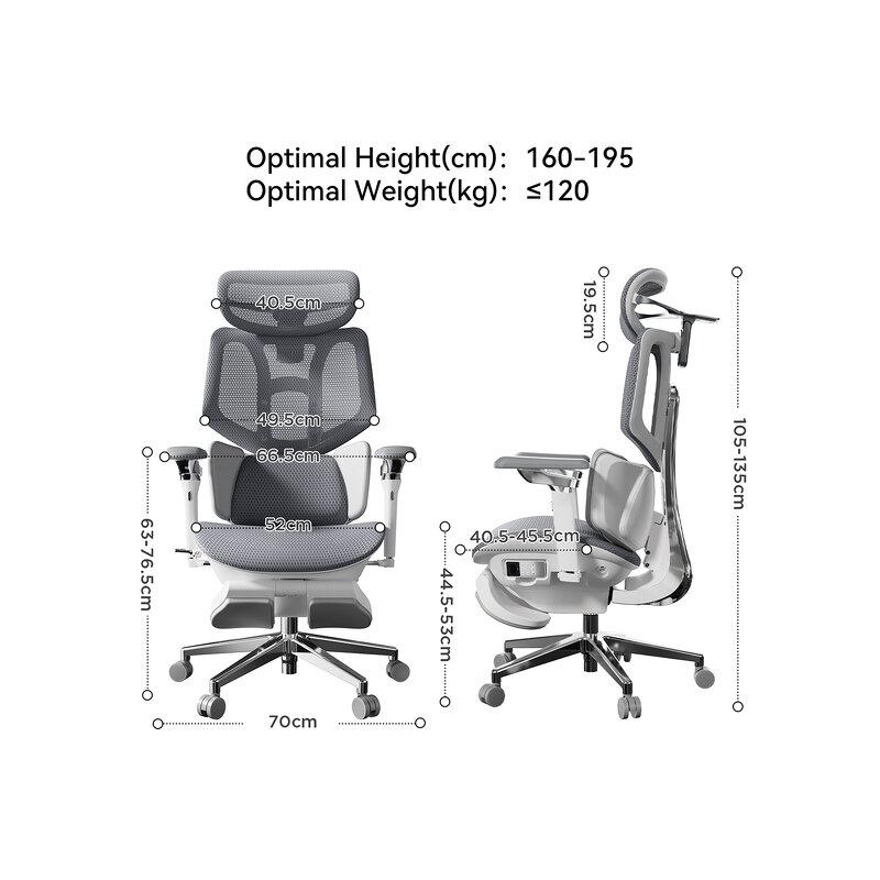 Ergonomic Office Chair Manufacturer - HBADA X7 4D Headrest 720° Armrests Lumbar Tracking