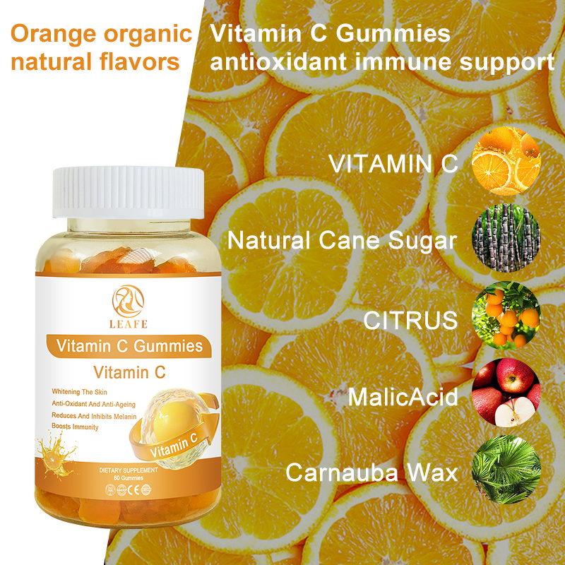 Vitamin C Gummies Manufacturer - Organic Whitening Immune Support Antioxidant Candy