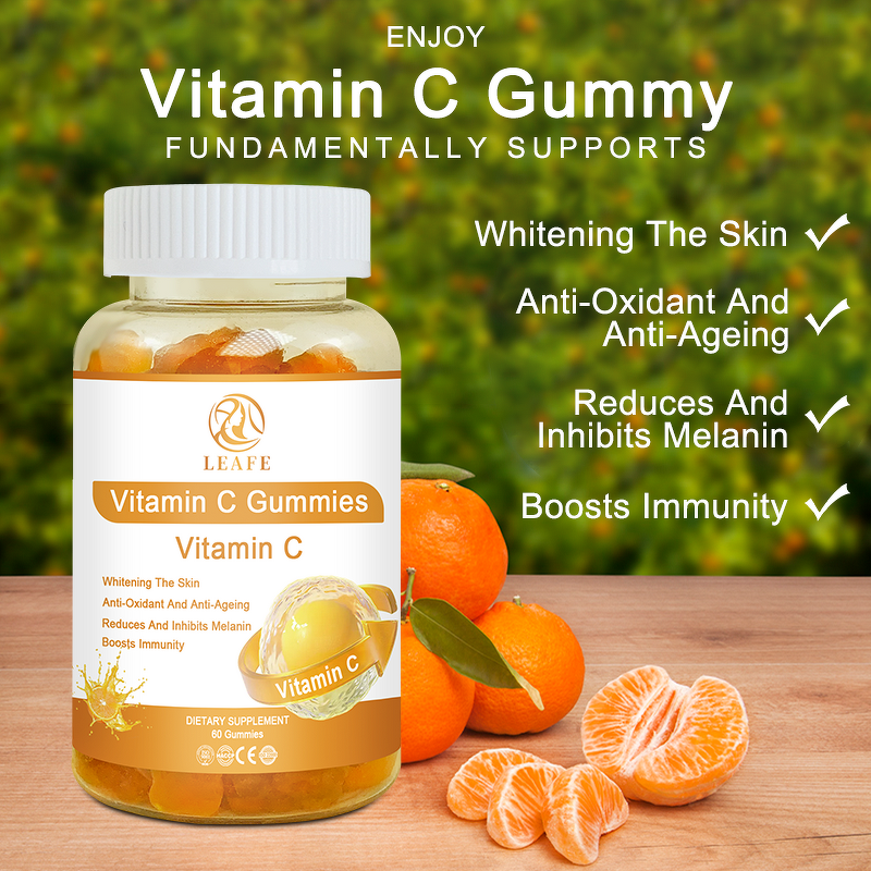 Vitamin C Gummies Manufacturer - Organic Whitening Immune Support Antioxidant Candy