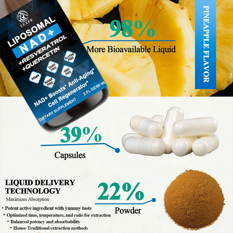 NAD Liquid Manufacturer - Private Label Adult Anti-Aging Antioxidant Oral Liquid