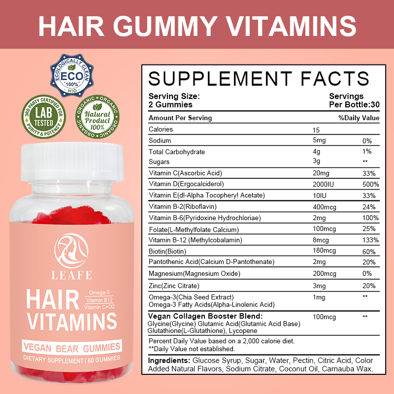 Hair Growth Gummies Manufacturer - Advanced Health Vegan Hair Grow Skin Nails