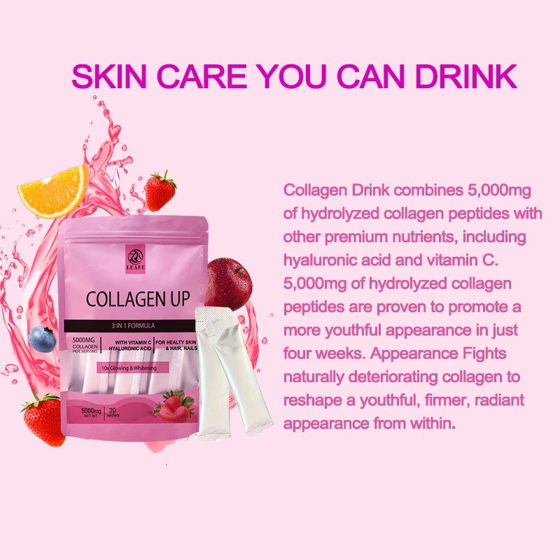 Collagen Drink Manufacturer - Top Selling Africa Vitamin C Marine Collagen Glow Drink