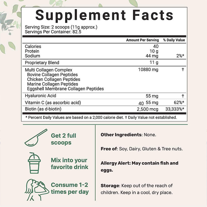 Collagen Supplement Manufacturer - Collagen Complex Multi Hydrolyzed Protein Peptides