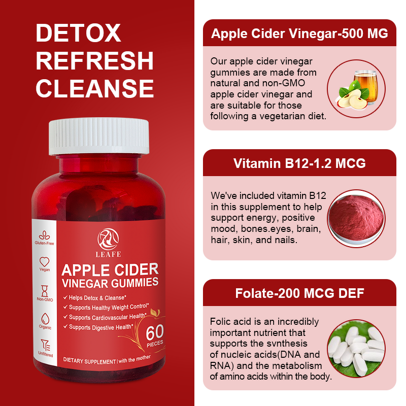 ACV Gummies Manufacturer - Hot Selling Detox Cleanse Slimming With Mother Organic