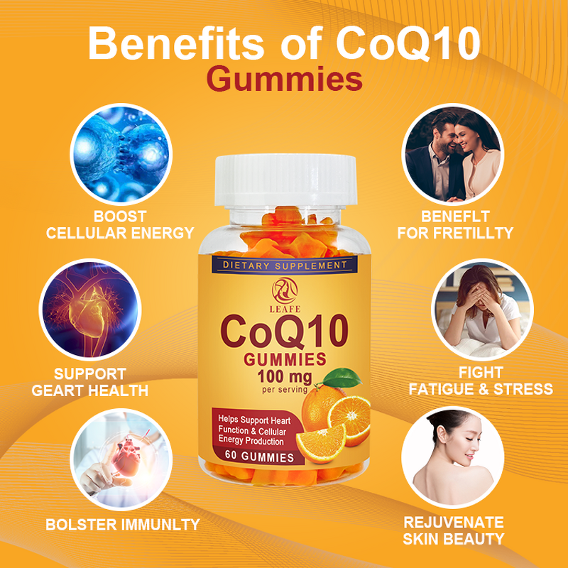 CoQ10 Gummies Manufacturer - OEM Vegetarian 100MG Antioxidant Vitamin Supplement