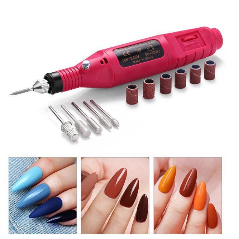 Mini Nail Polisher Factory - Portable Drill Bits Sanding Bands
