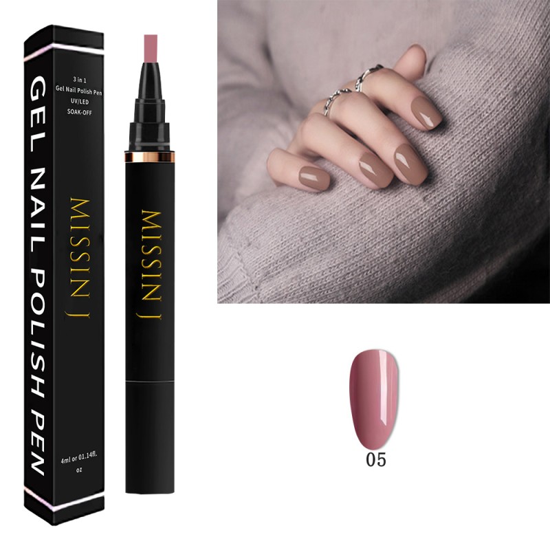 Nail Gel Polish Pen Factory - 3-in-1 No Base Top Coat