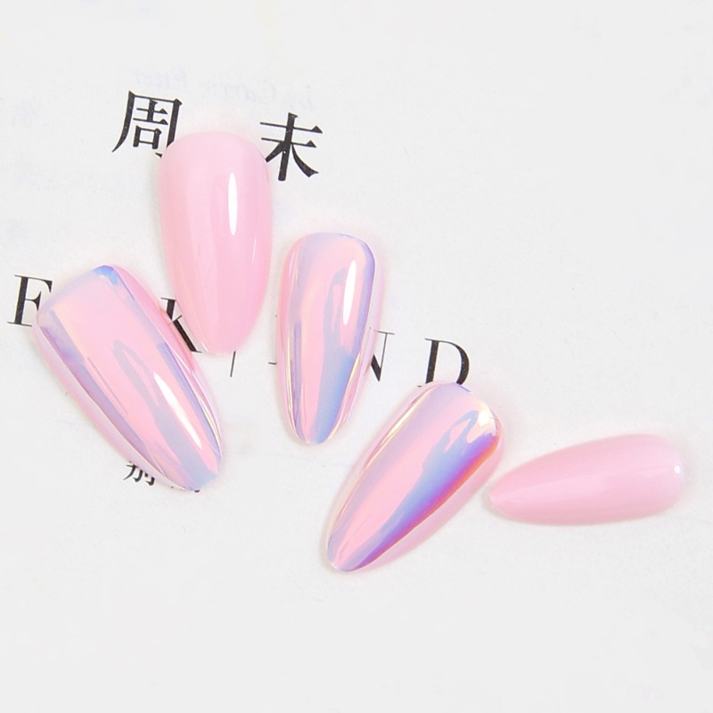 Phosphorescence False Nails Manufacturer - 24pcs Diamond Grid