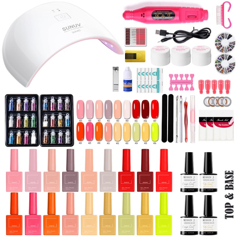 UV LED Nail Lamp Kit Manufacturer - 18-Color Gel Polish Set