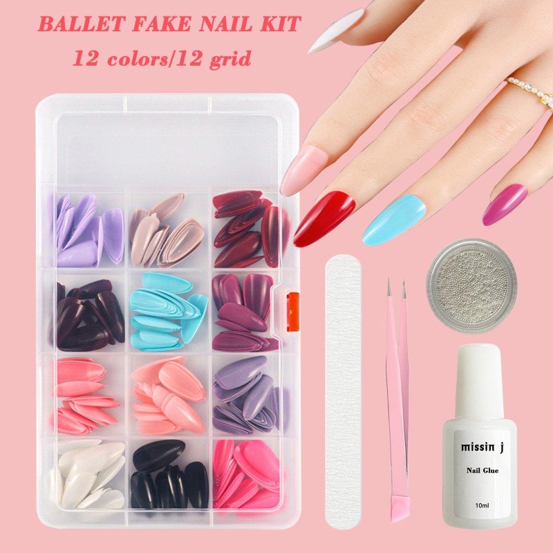 French Press-On Nails Supplier - 24-Color Glossy Full Cover