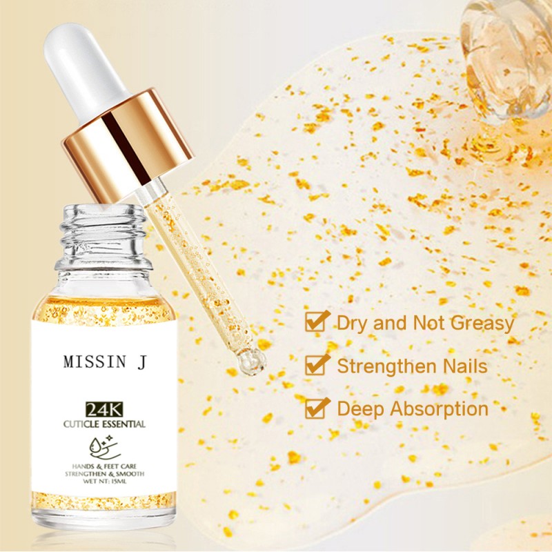 Cuticle Essence Manufacturer - 15ml 24K Gold Foil Anti-Barking