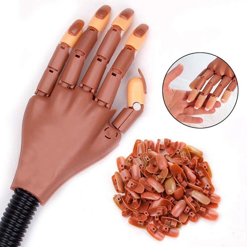 Beginner Nail Hand Kit Manufacturer - 200pcs Tips Glue Practice