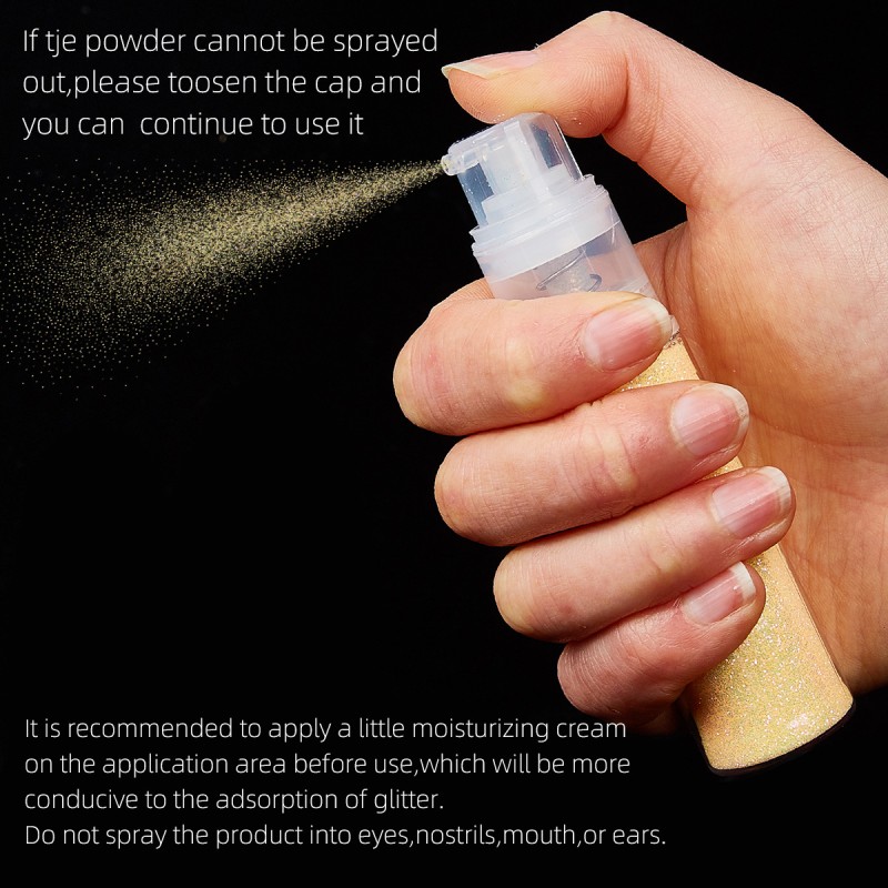 Body Glitter Spray Factory - 25ml Multi-Use Shimmering Powder