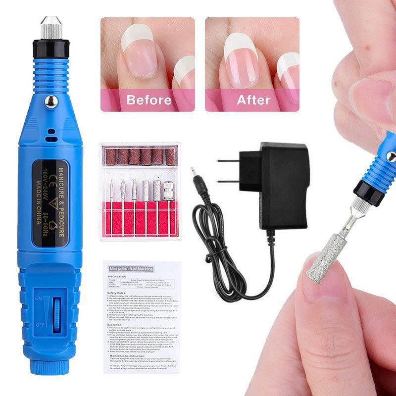 Mini Nail Polisher Factory - Portable Drill Bits Sanding Bands