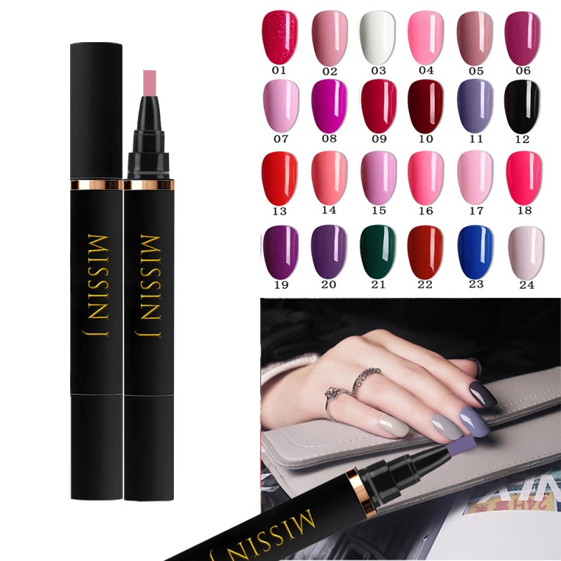 Nail Gel Polish Pen Factory - 3-in-1 No Base Top Coat