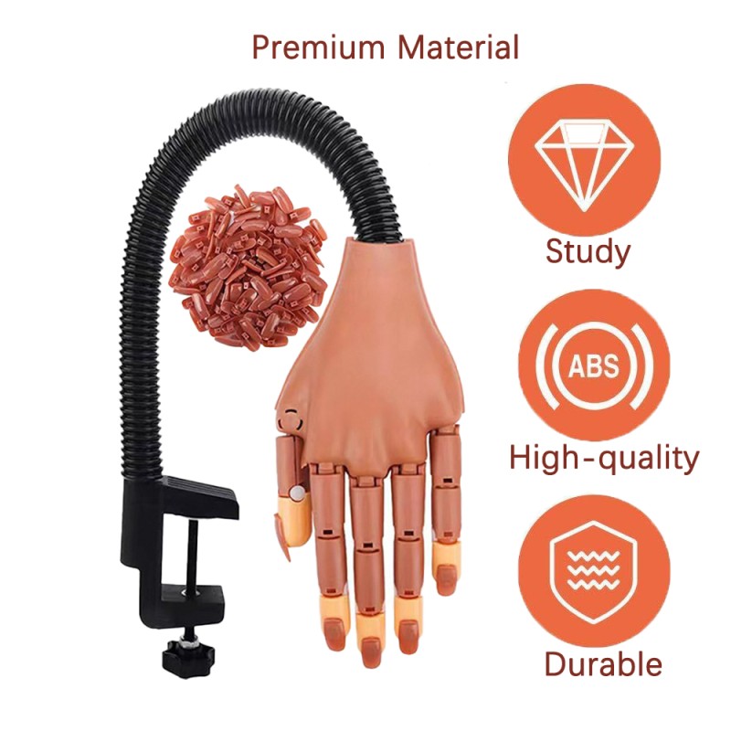 Beginner Nail Hand Kit Manufacturer - 200pcs Tips Glue Practice