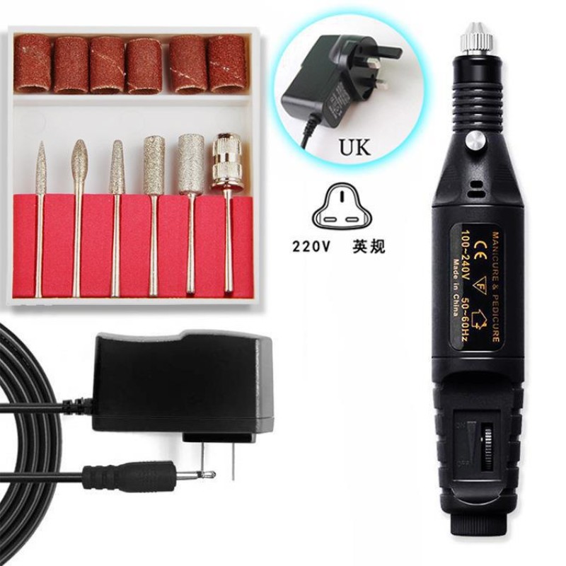 Mini Nail Polisher Factory - Portable Drill Bits Sanding Bands