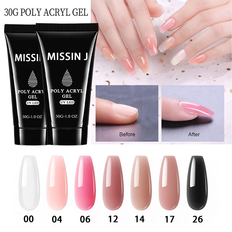 Poly Nail Acrylic Gel Supplier - 30G Extension Designer Art
