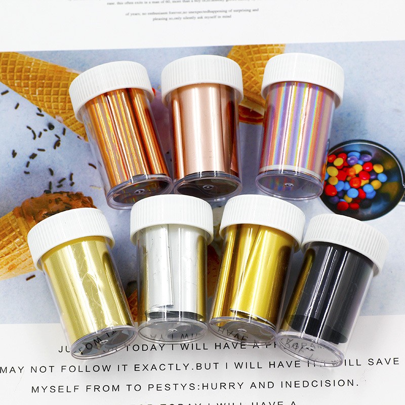 Nail Art Sticker Factory - 7-Color Transfer Rose Gold