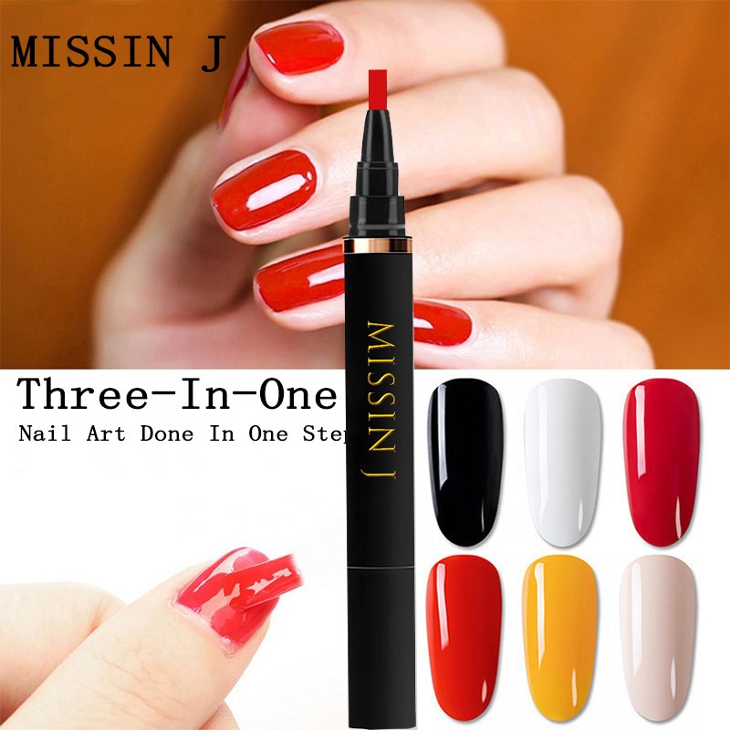 Nail Gel Polish Pen Factory - 3-in-1 No Base Top Coat