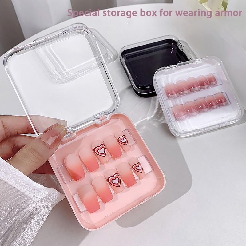 Press on Nail Box Supplier - Round Edge 4-Color Acrylic