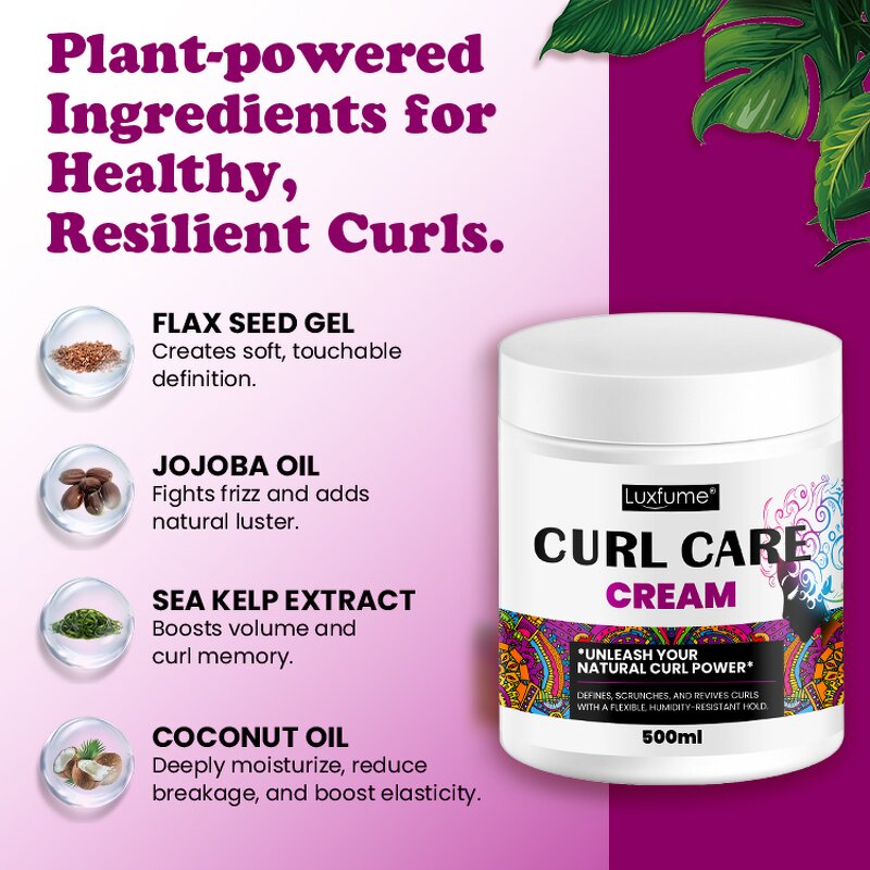 Hair Styling Cream Manufacturer - Flexible Hold Curls Without Stiffness Frizz Control