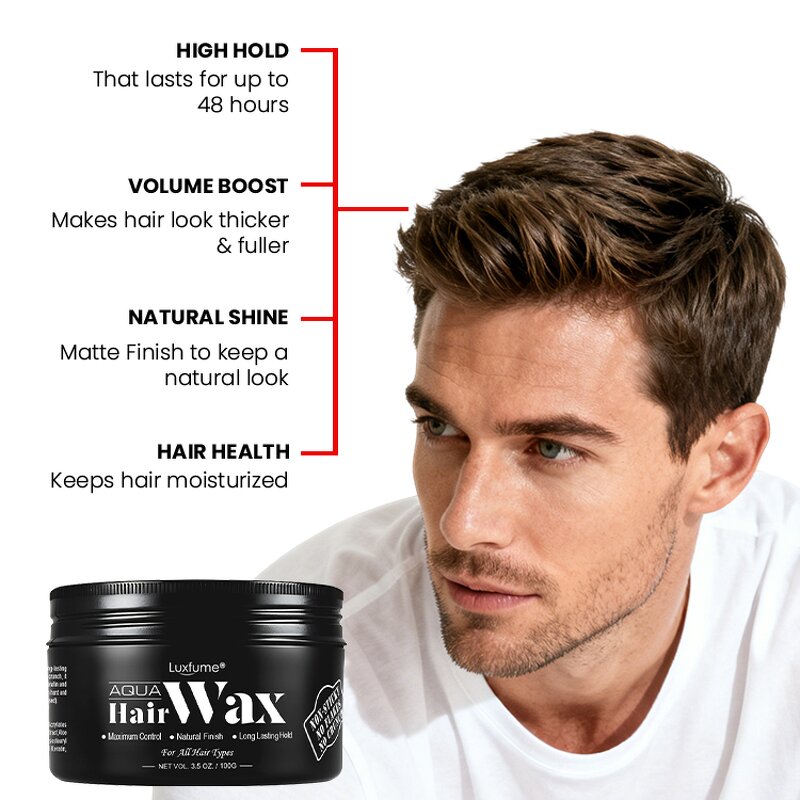 Hair Wax Manufacturer - Custom Logo Strong Hold Sculpting Aqua Gel for Men and Women