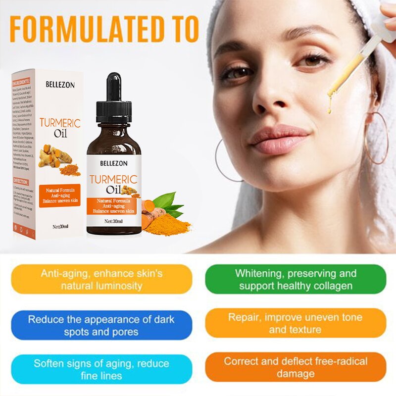 Turmeric Face Oil Manufacturer - Purifying Reduce Redness Improve Skin Tone
