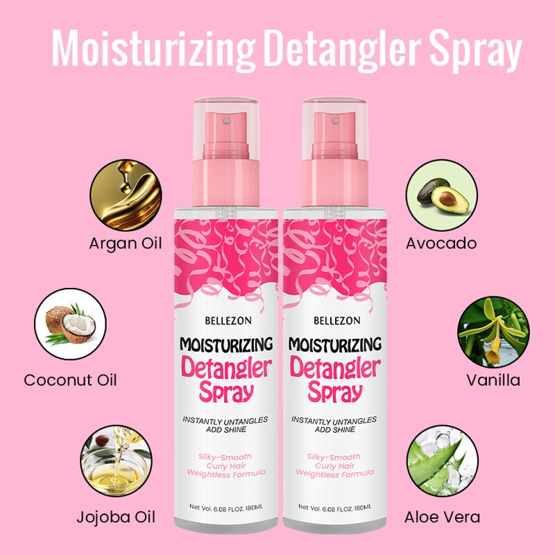 Detangling Spray Manufacturer - Smooth Hair Reduce Friction Knots Minimize Breakage